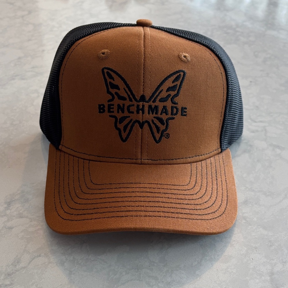 Benchmade Brown and Black Trucker Hat